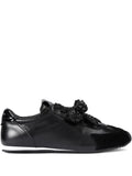 Kurt Geiger London Islington Bow Leather — Black — Size US M 3.5 - US W 5 — Front View