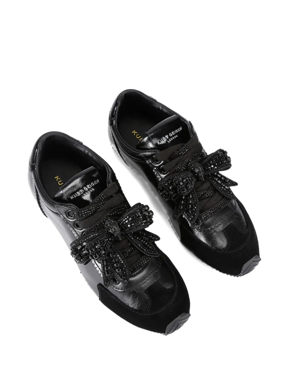 Kurt Geiger London Islington Bow Leather — Black — Size US M 3.5 - US W 5 — Side View