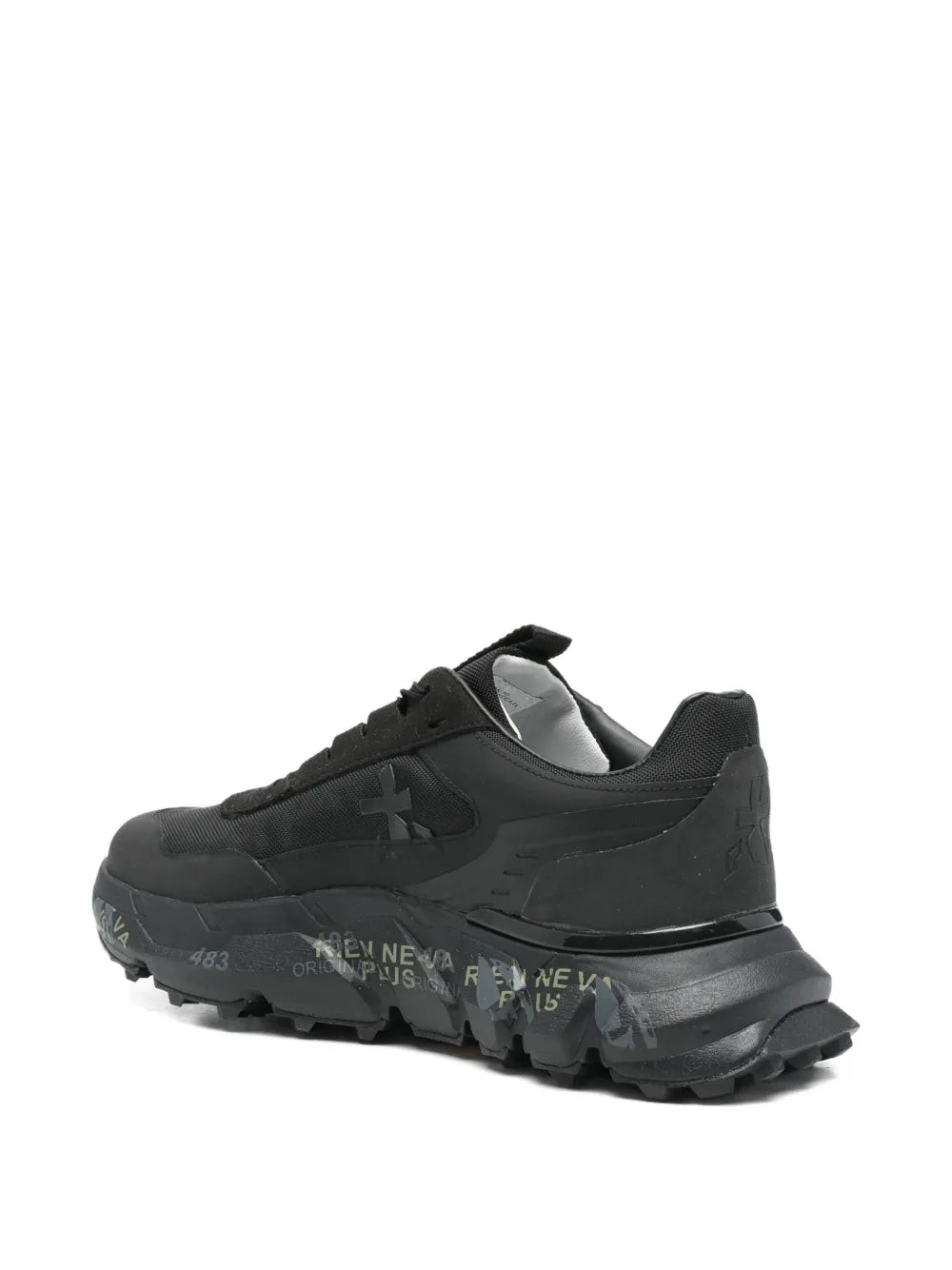 Premiata Devind — Black — Size US M 3.5 - US W 5 — Back View