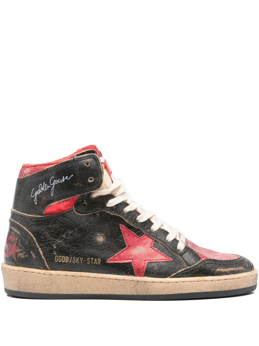 Golden Goose Sky Star Laminated — Black — Size US M 3.5 - US W 5 — Front View