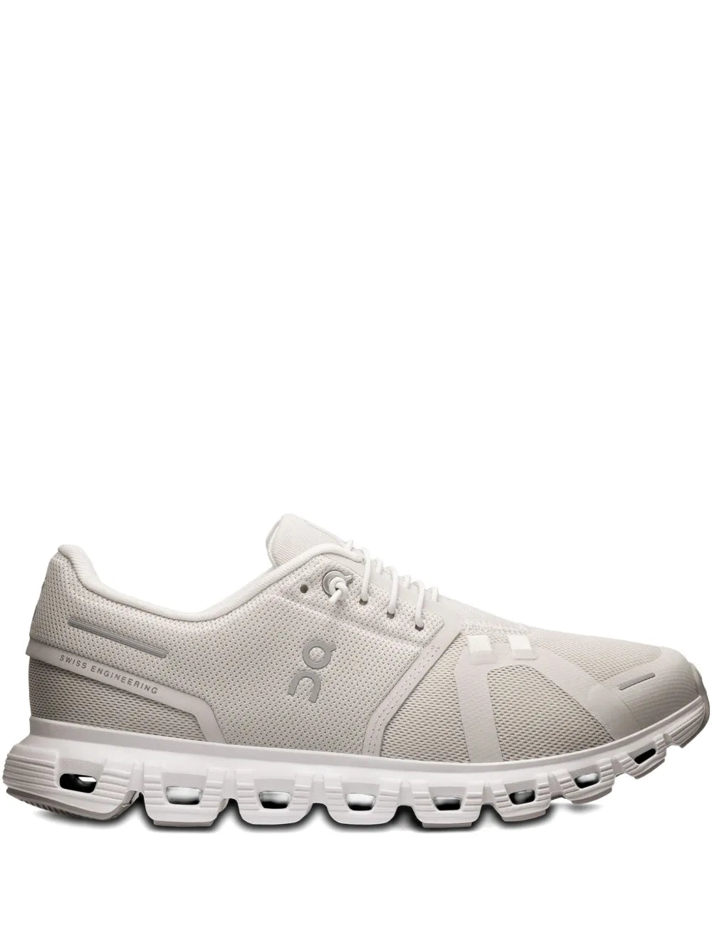 On Running Cloud 6 Elastic-Laces — White — Size US M 3.5 - US W 5 — Front View
