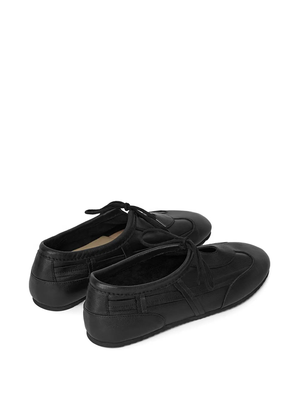 HOMIES Jenek Lace-Up Trainers — Black — Size US M 3.5 - US W 5 — Back View