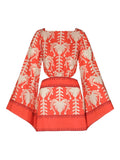 Johanna Ortiz Words Of Wisdom Dress — Red — Size XS — Front View