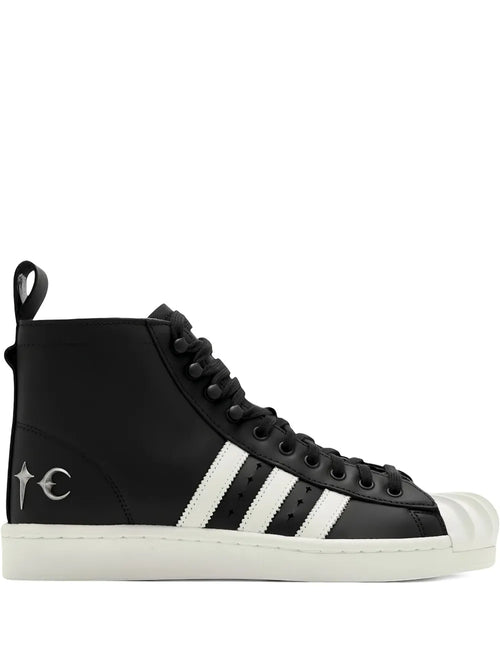 adidas X Thug Club Superstar Sneakers — Black — Size US M 9 - US W 10.5 — Front View