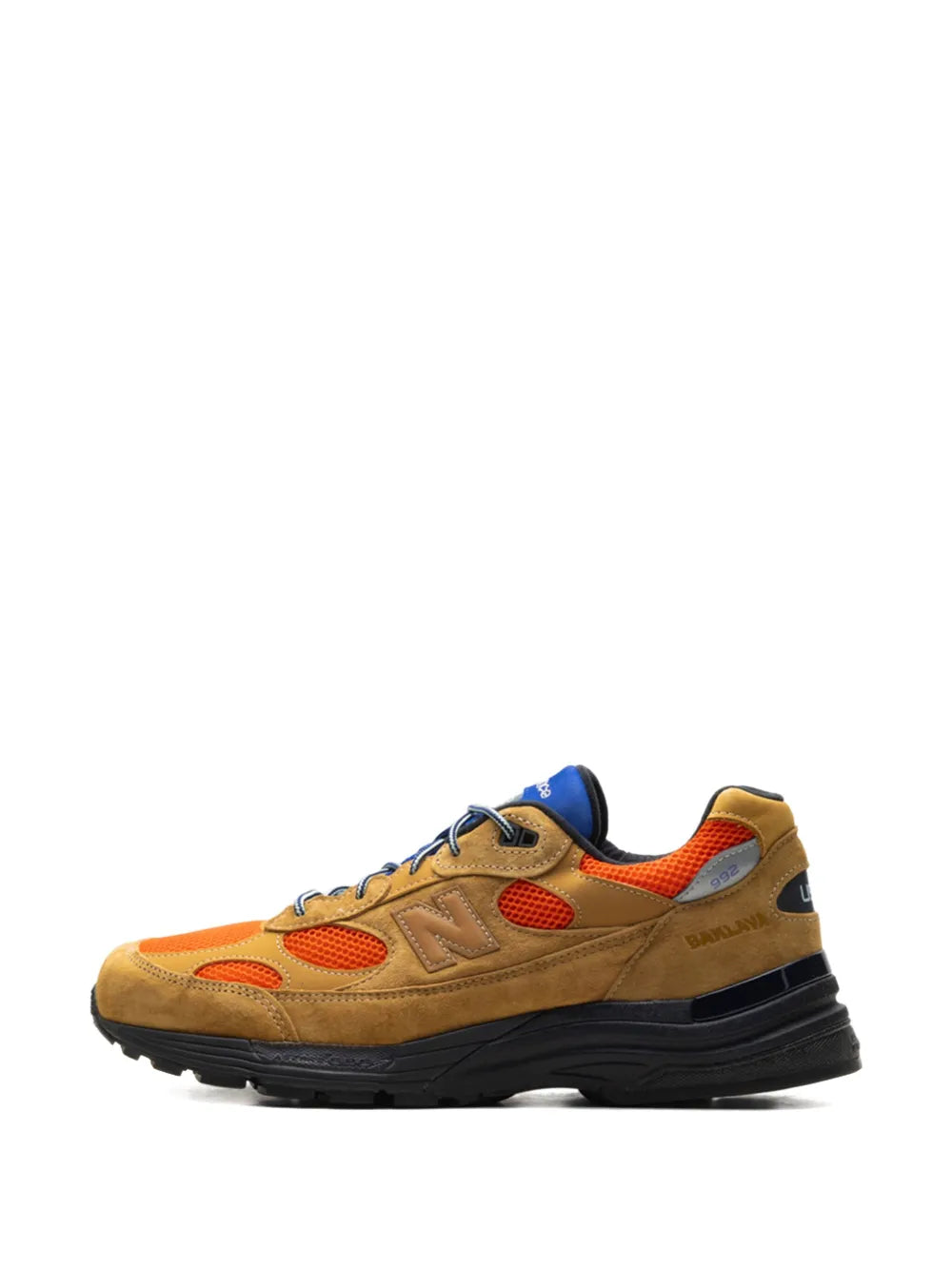 New Balance X Action Bronson Made In Usa 992 — Brown — Size US M 3.5 - US W 5 — Detail View