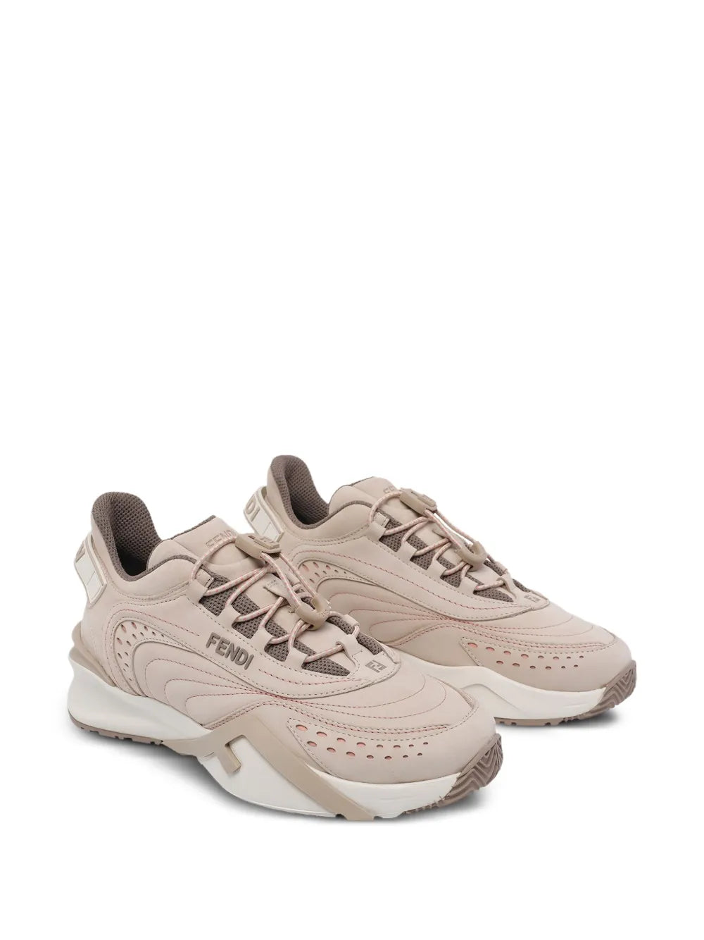 FENDI Suede — Beige — Size US M 3.5 - US W 5 — Side View