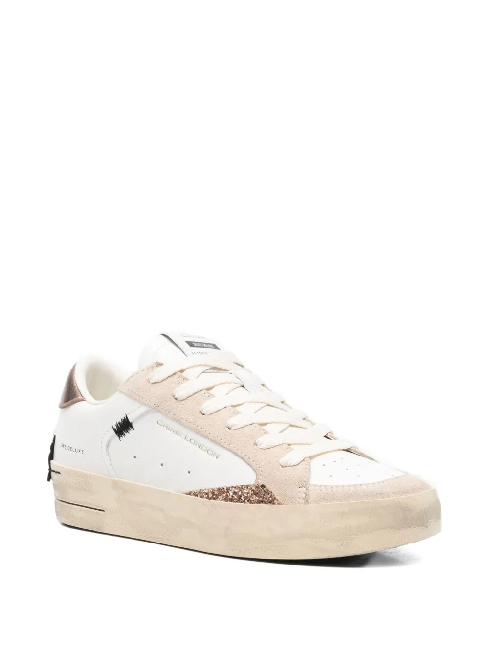 Crime London Sk8 Deluxe — White — Size US M 3.5 - US W 5 — Side View