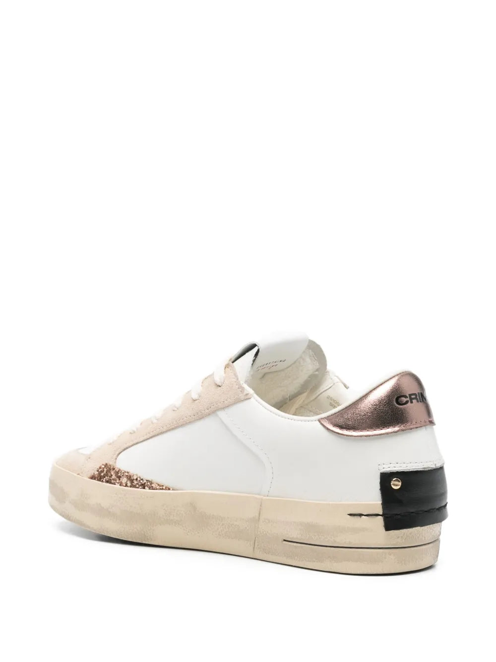 Crime London Sk8 Deluxe — White — Size US M 3.5 - US W 5 — Back View