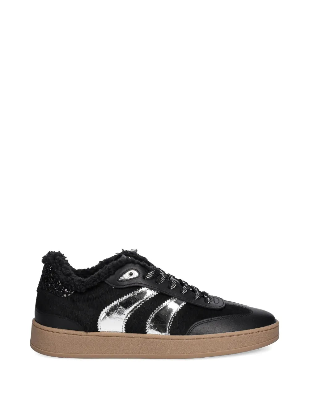 Crime London Lace-Up Fastening — Black — Size US M 3.5 - US W 5 — Front View