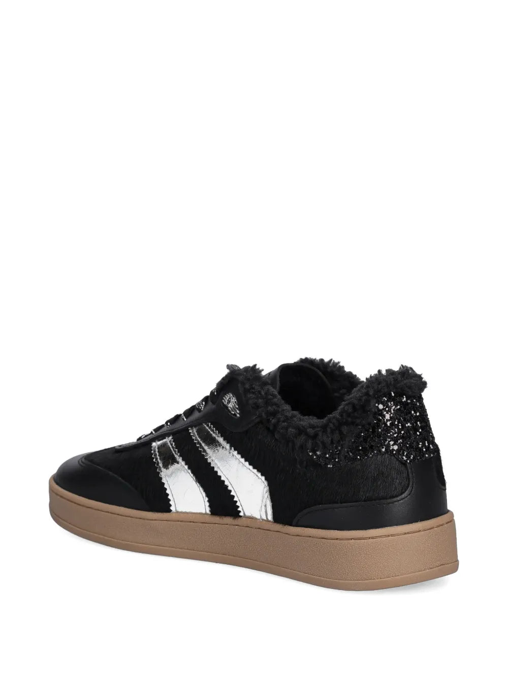 Crime London Lace-Up Fastening — Black — Size US M 3.5 - US W 5 — Back View