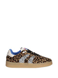 Crime London Leopard-Print Glitter-Detail — Brown — Size US M 3.5 - US W 5 — Front View