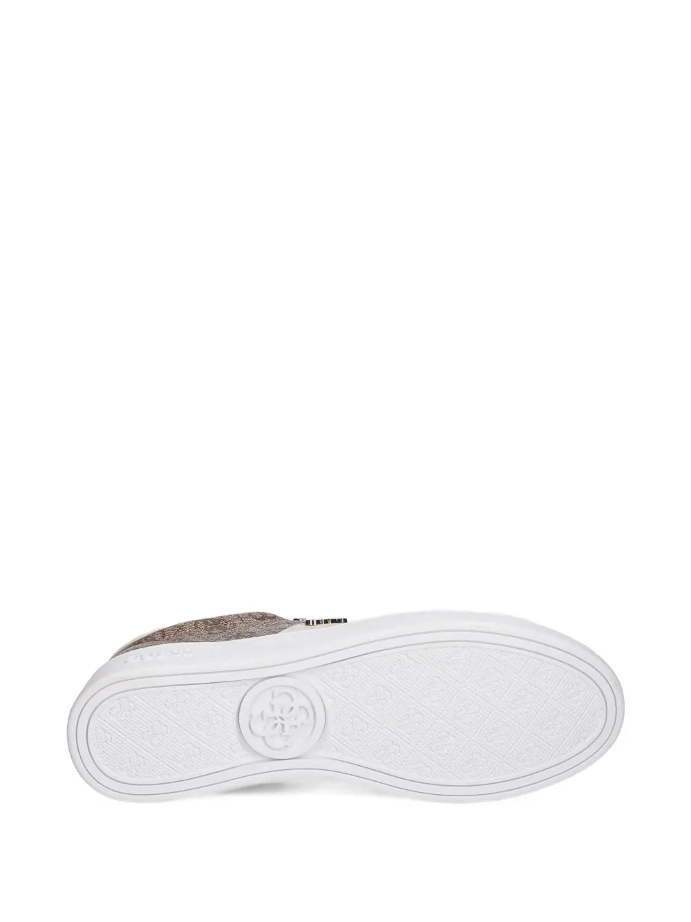 GUESS USA Britz 4G Logo — Beige — Size US M 3.5 - US W 5 — Top View