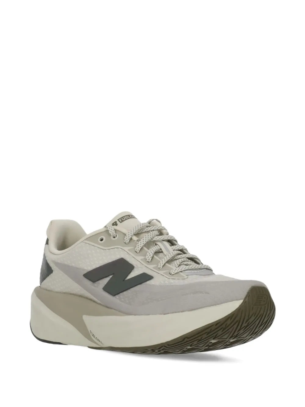 New Balance Fuelcell Rebel V5 — Beige — Size US M 3.5 - US W 5 — Side View