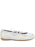 Diesel D-Mile Leather Flats — White — Size US M 3.5 - US W 5 — Front View