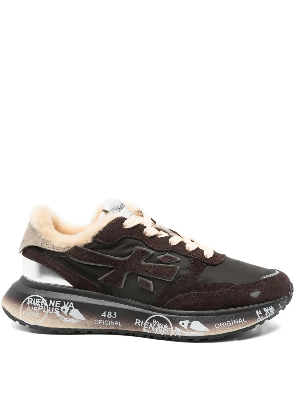 Premiata Lauryn — Dark Brown — Size US M 3.5 - US W 5 — Front View