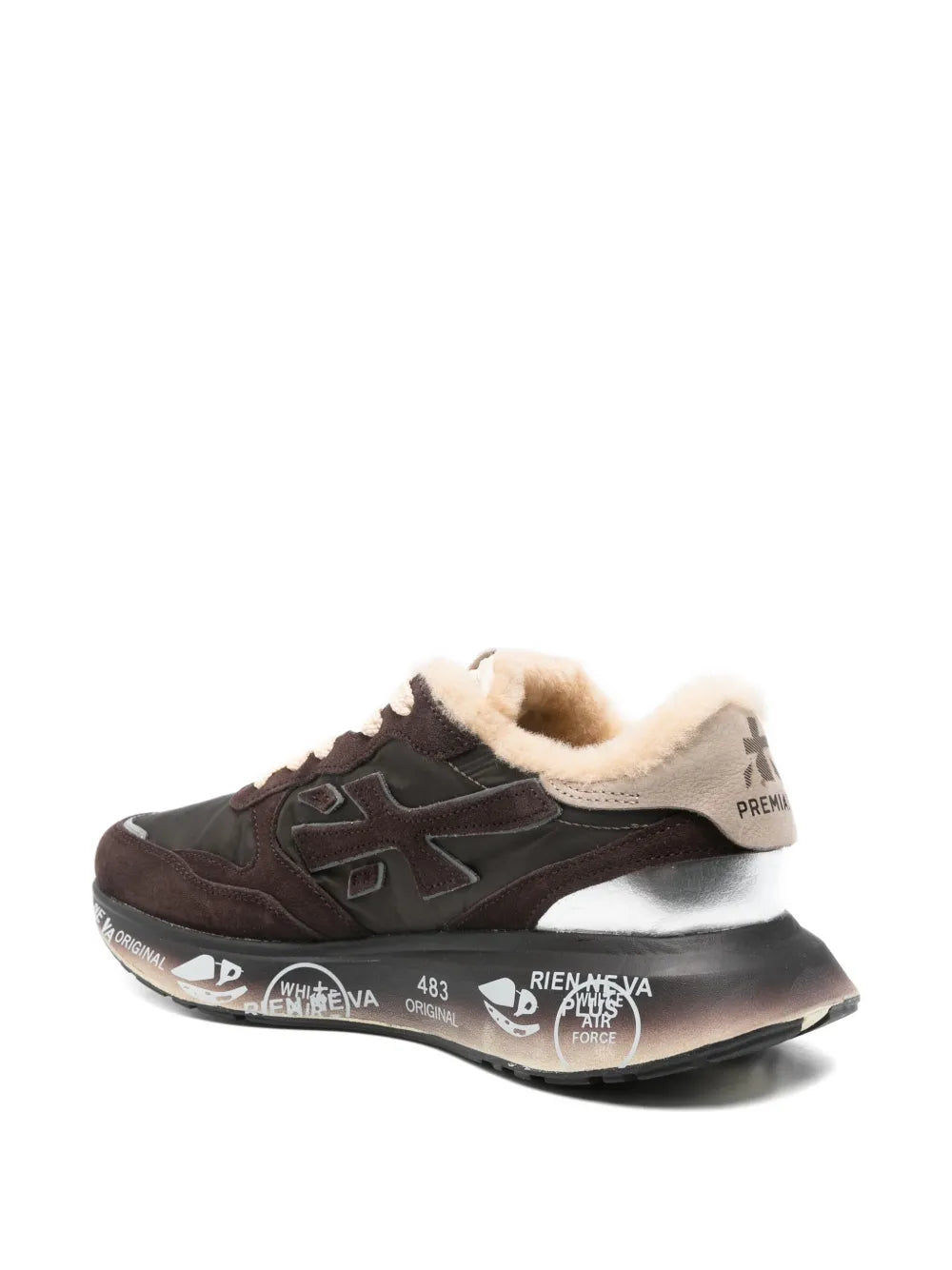 Premiata Lauryn — Dark Brown — Size US M 3.5 - US W 5 — Back View