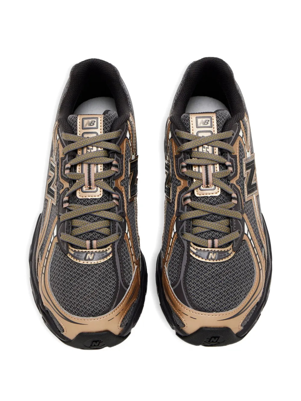 New Balance U740Bd2 Panelled — Black — Size US M 3.5 - US W 5 — Back View