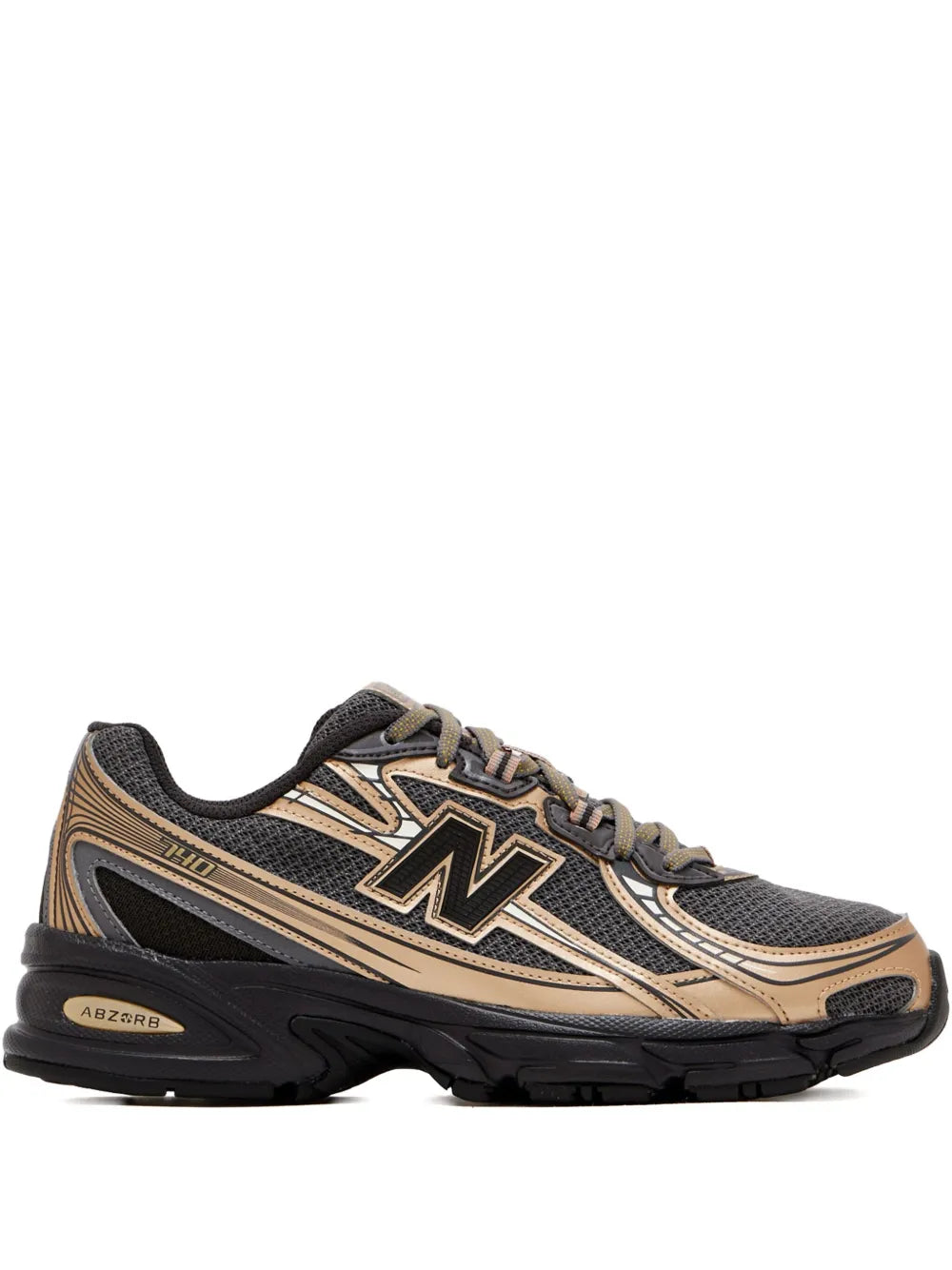 New Balance U740Bd2 Panelled — Black — Size US M 3.5 - US W 5 — Front View