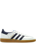 adidas Spezial Three-Stripe Lace-Up Fastening Sneakers — White — Size US M 8 - US W 9.5 — Front View