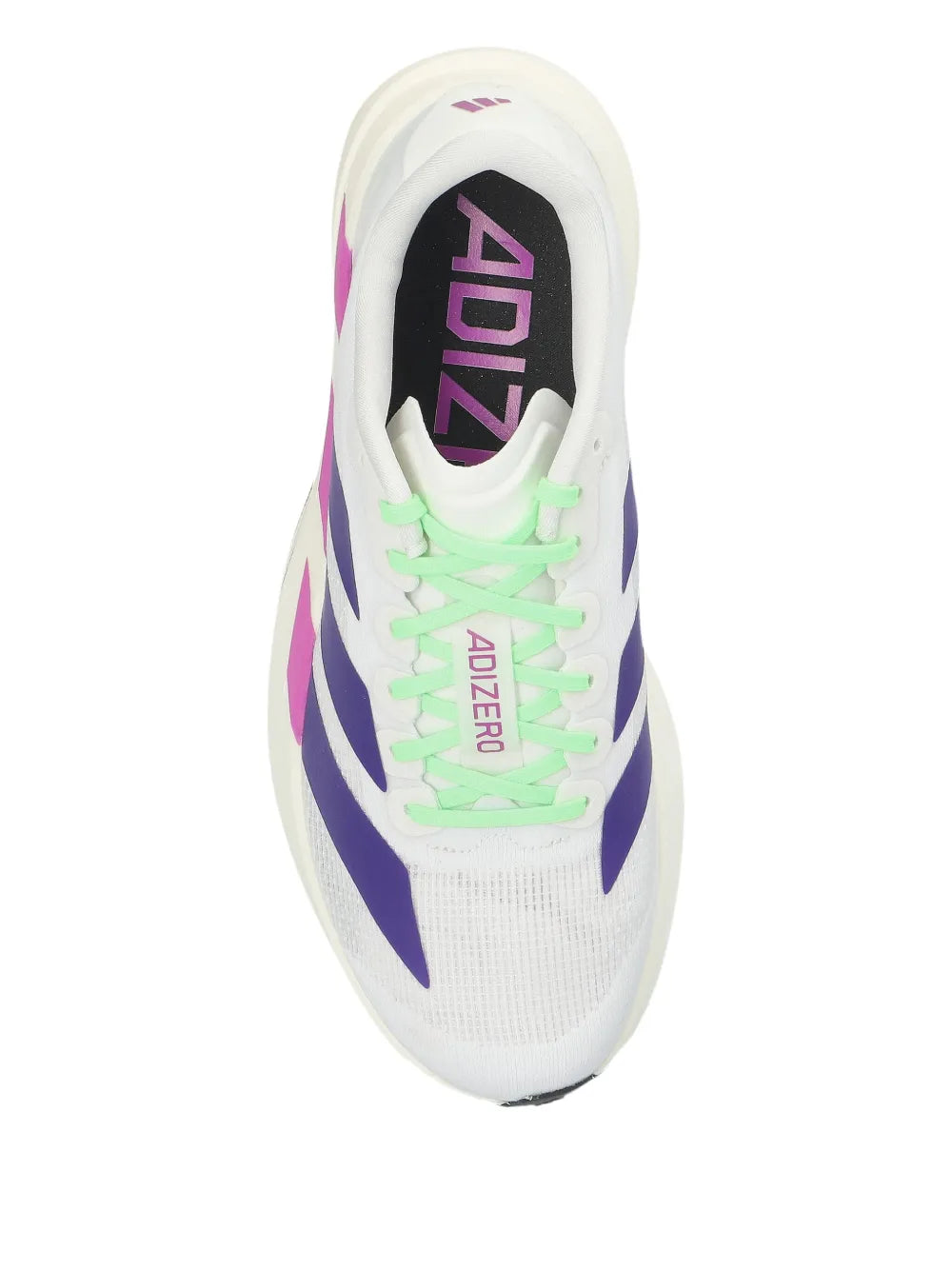 adidas Adizero Evo Three-Striped — White — Size US M 3.5 - US W 5 — Back View