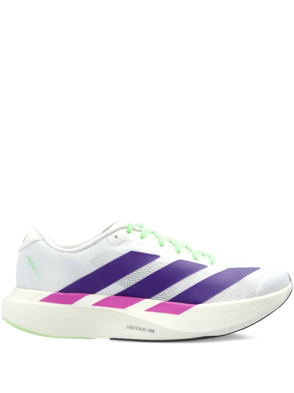 adidas Adizero Evo Three-Striped — White — Size US M 3.5 - US W 5 — Front View