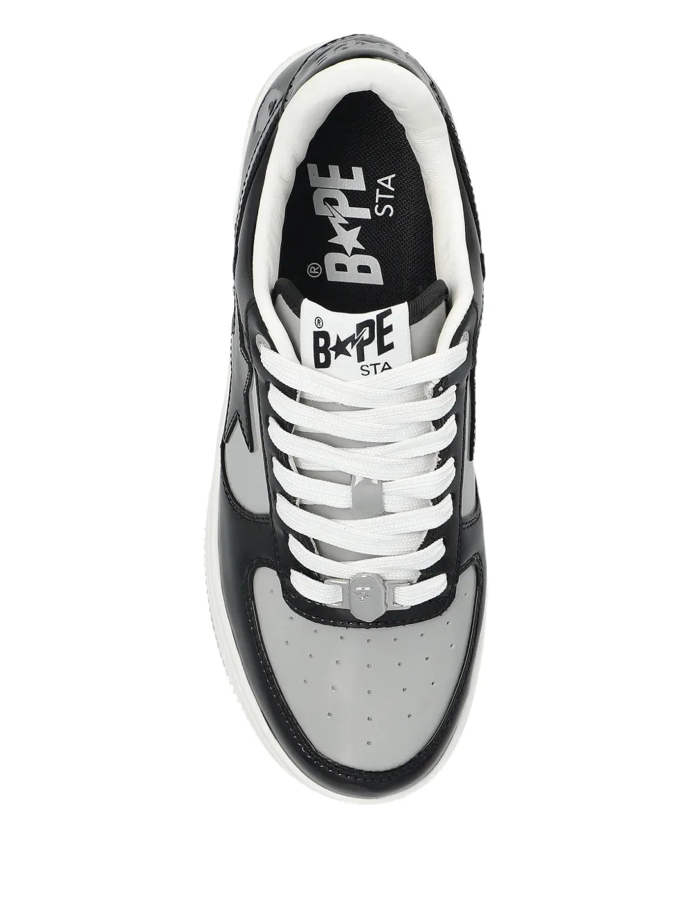 A BATHING APE  Bape Sta Panelled — Black — Size US M 3.5 - US W 5 — Back View