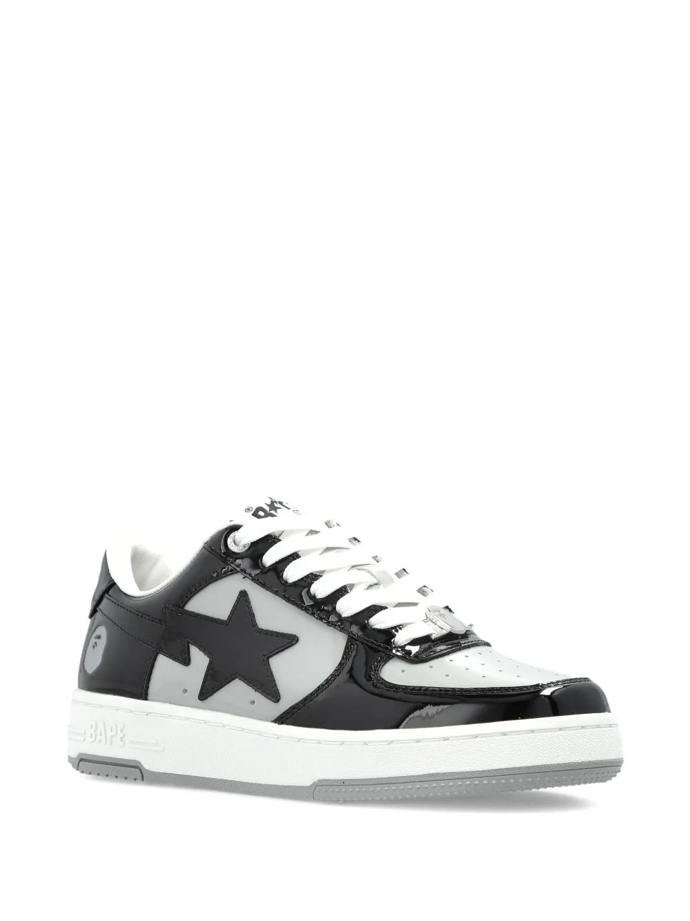 A BATHING APE  Bape Sta Panelled — Black — Size US M 3.5 - US W 5 — Side View