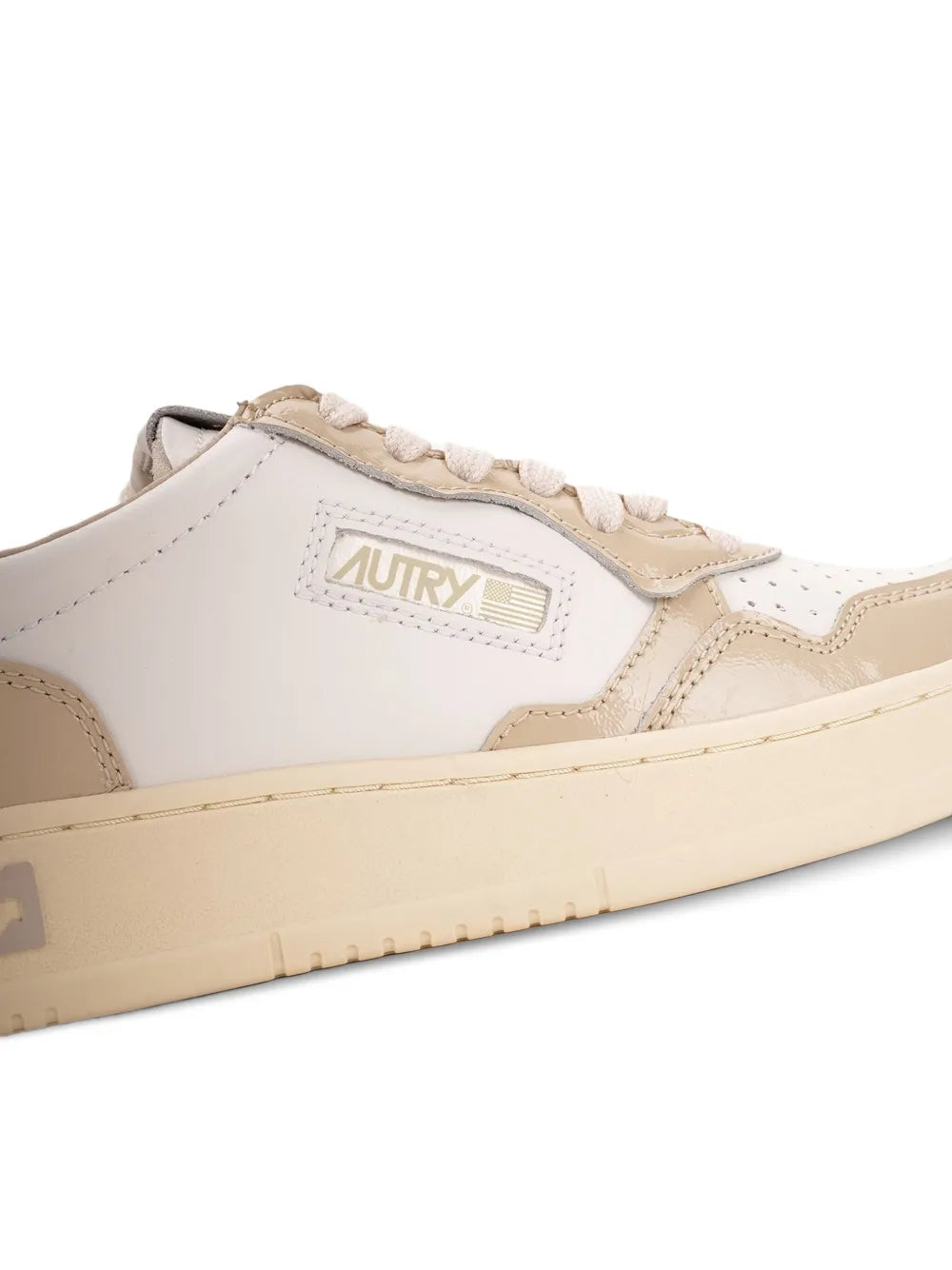 Autry Action Lace-Up — Cream — Size US M 3.5 - US W 5 — Top View