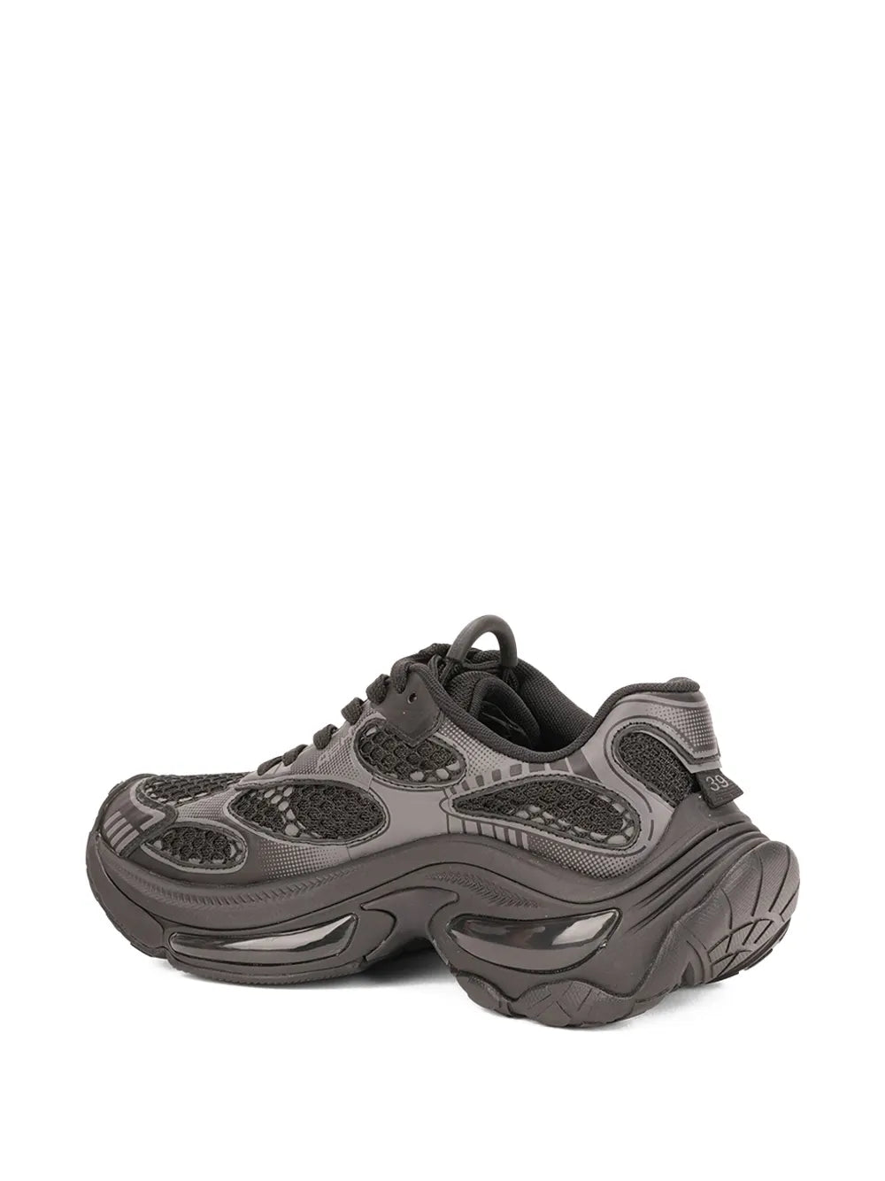 Ash Panelled Lace-Up — Black — Size US M 3.5 - US W 5 — Back View