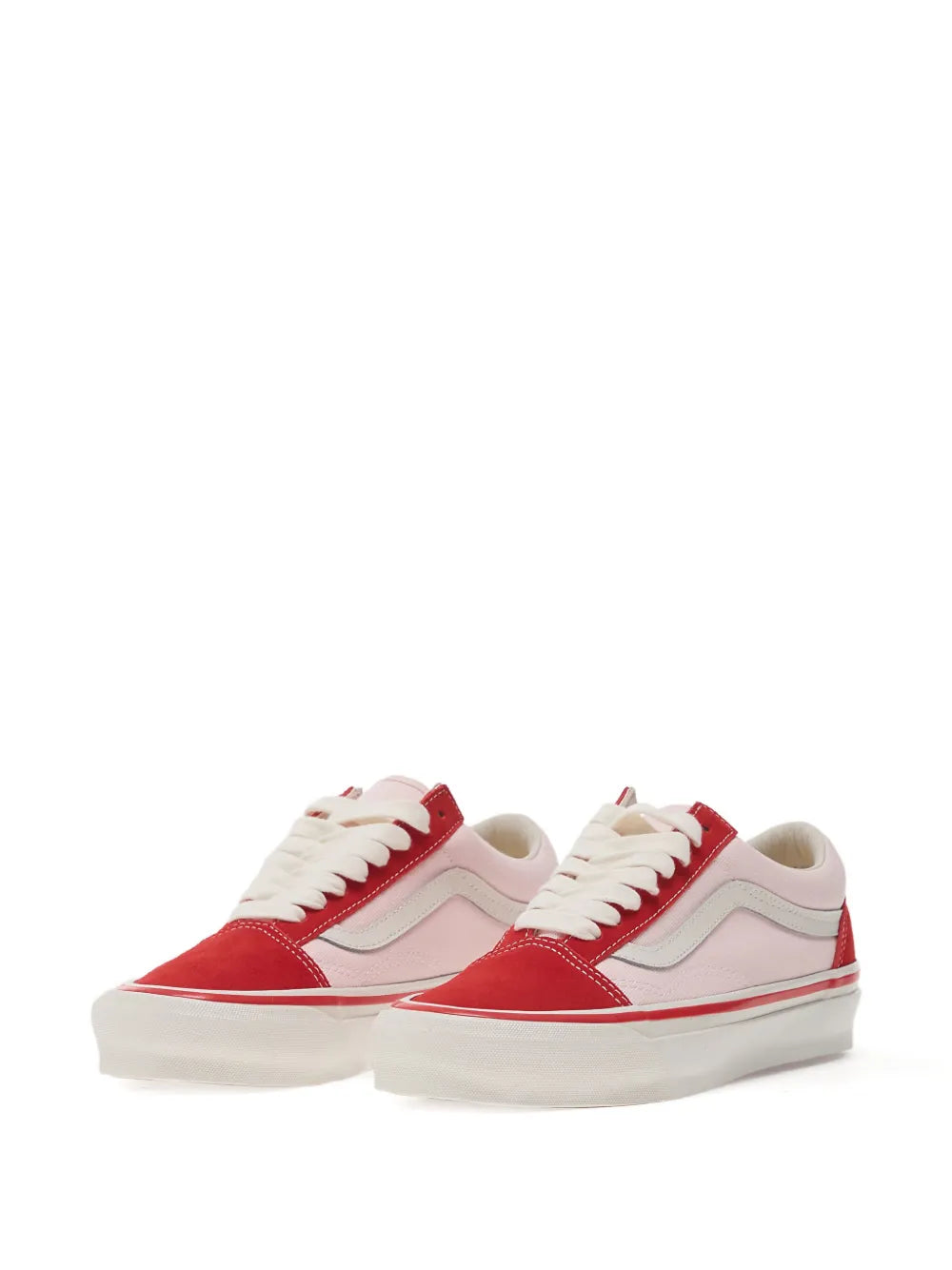 Vans Old Skool Low-Top — Red — Size US M 3.5 - US W 5 — Side View
