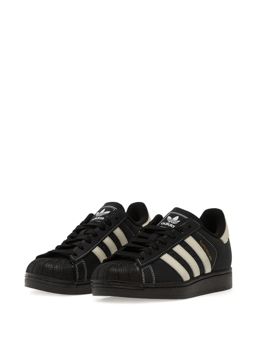 adidas Superstar Ii Low-Top — Black — Size US M 3.5 - US W 5 — Side View