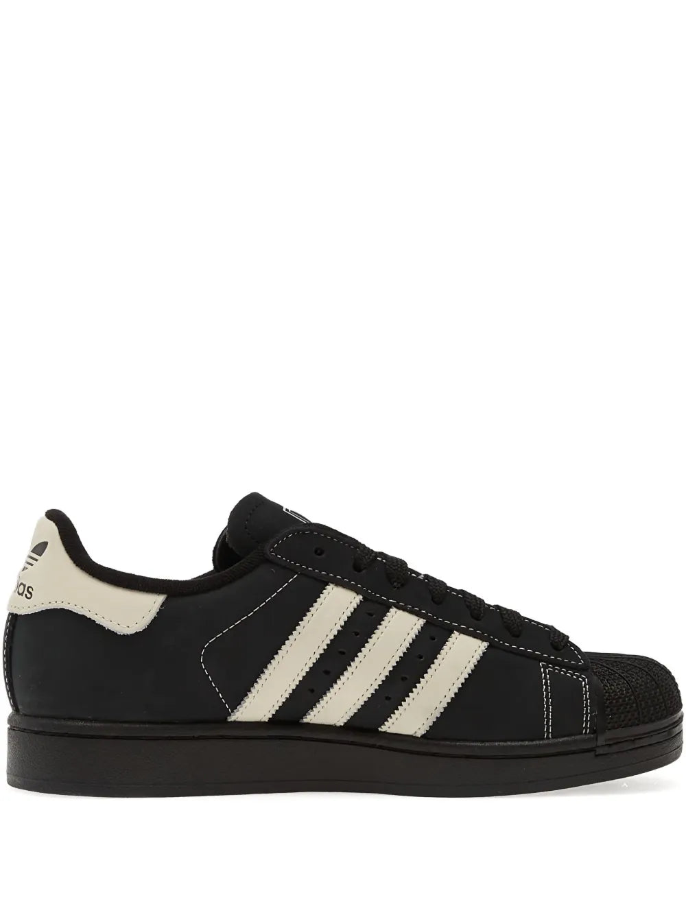 adidas Superstar Ii Low-Top — Black — Size US M 3.5 - US W 5 — Front View