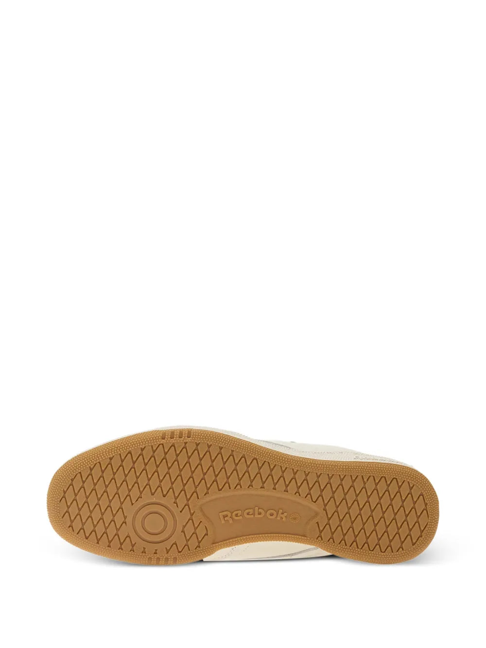 Reebok Club C 85 — Beige — Size US M 3.5 - US W 5 — Top View