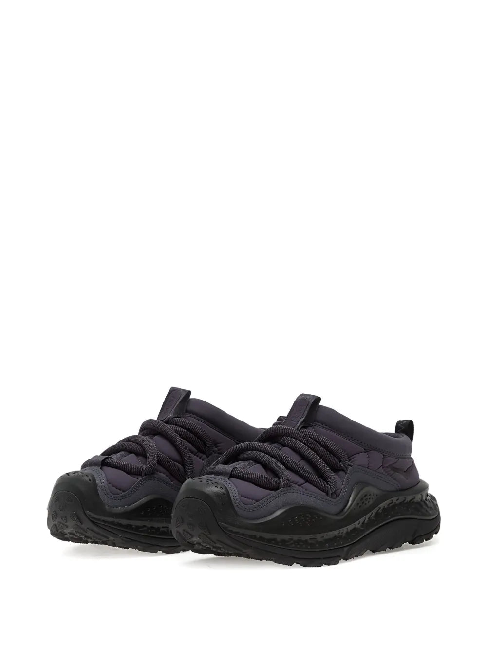 HOKA U Ora Primo Quilted Lace-Up — Blue — Size US M 3.5 - US W 5 — Side View