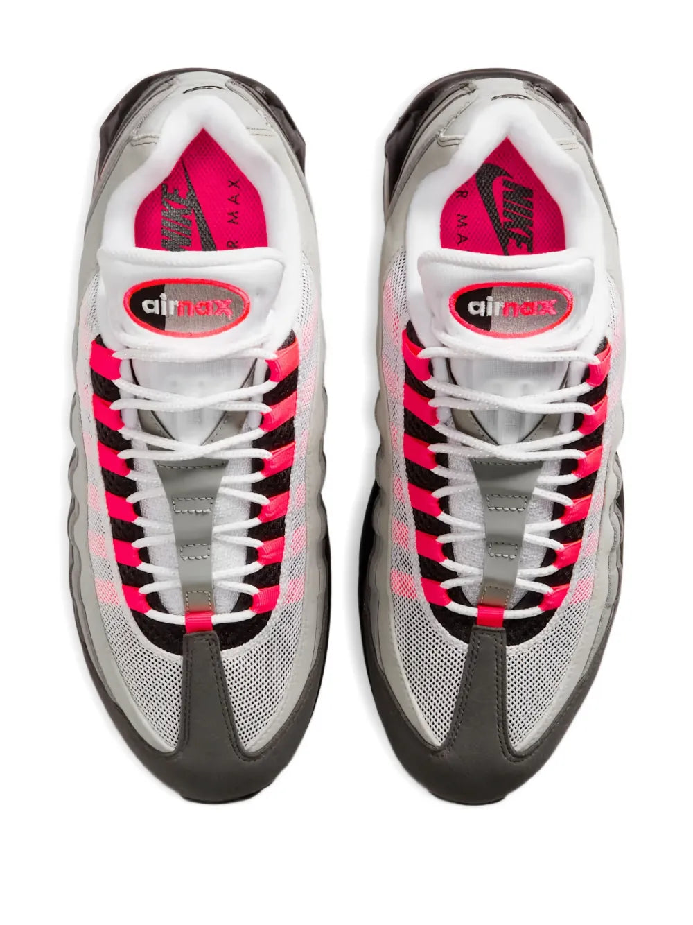 Nike Air Max 95 Big Bubble Lace-Up — Black — Size US M 3.5 - US W 5 — Side View