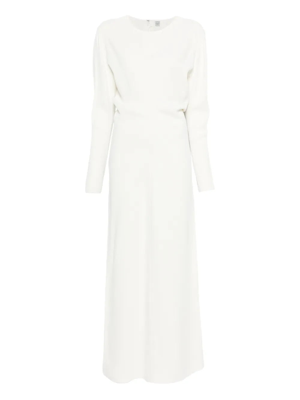 Toteme Long Sleeve Maxi Dress — White — Size XS — Front View