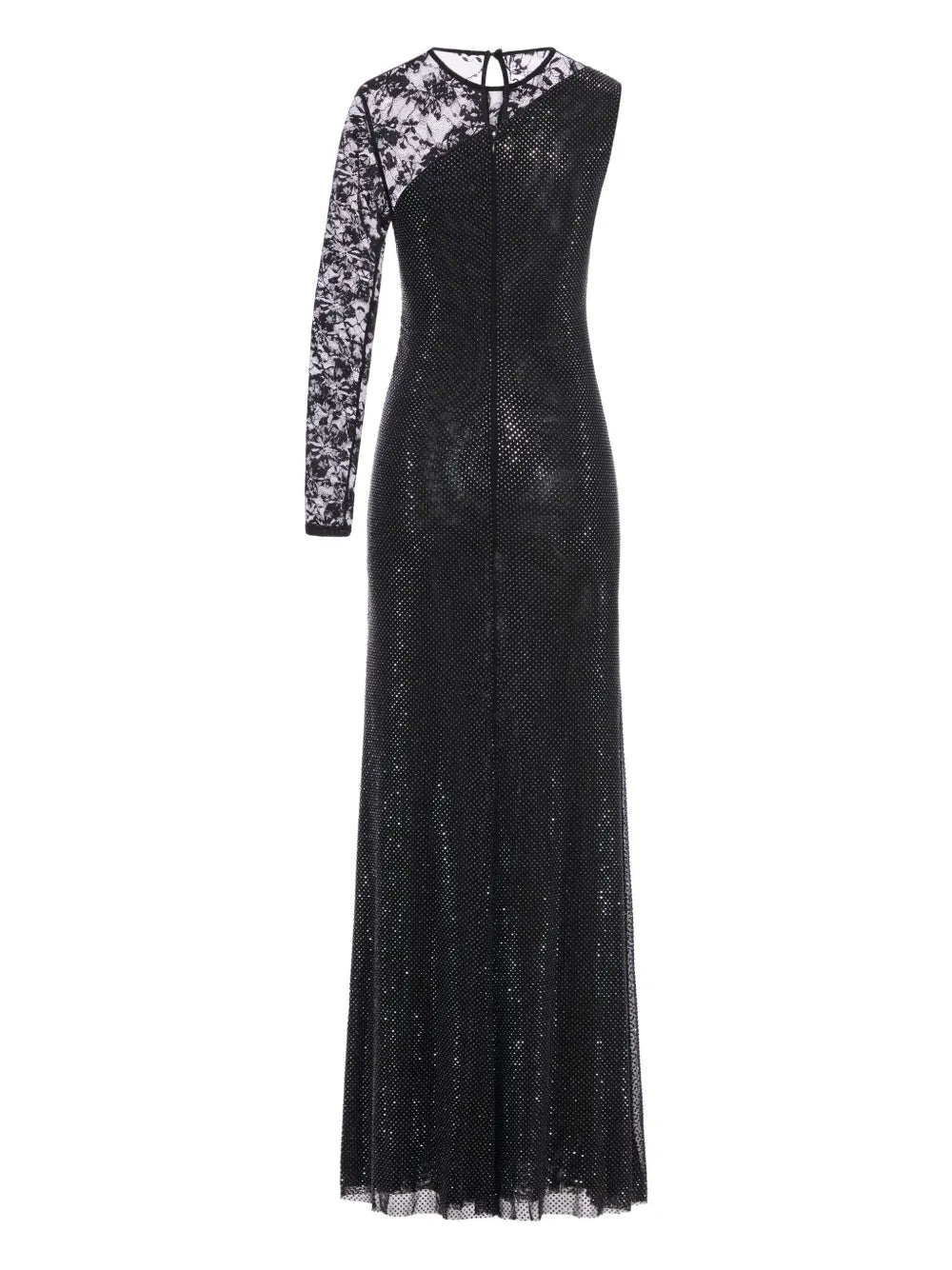 Self Portrait Detail Embellished Maxi Dress — Black — Size XS — Front View