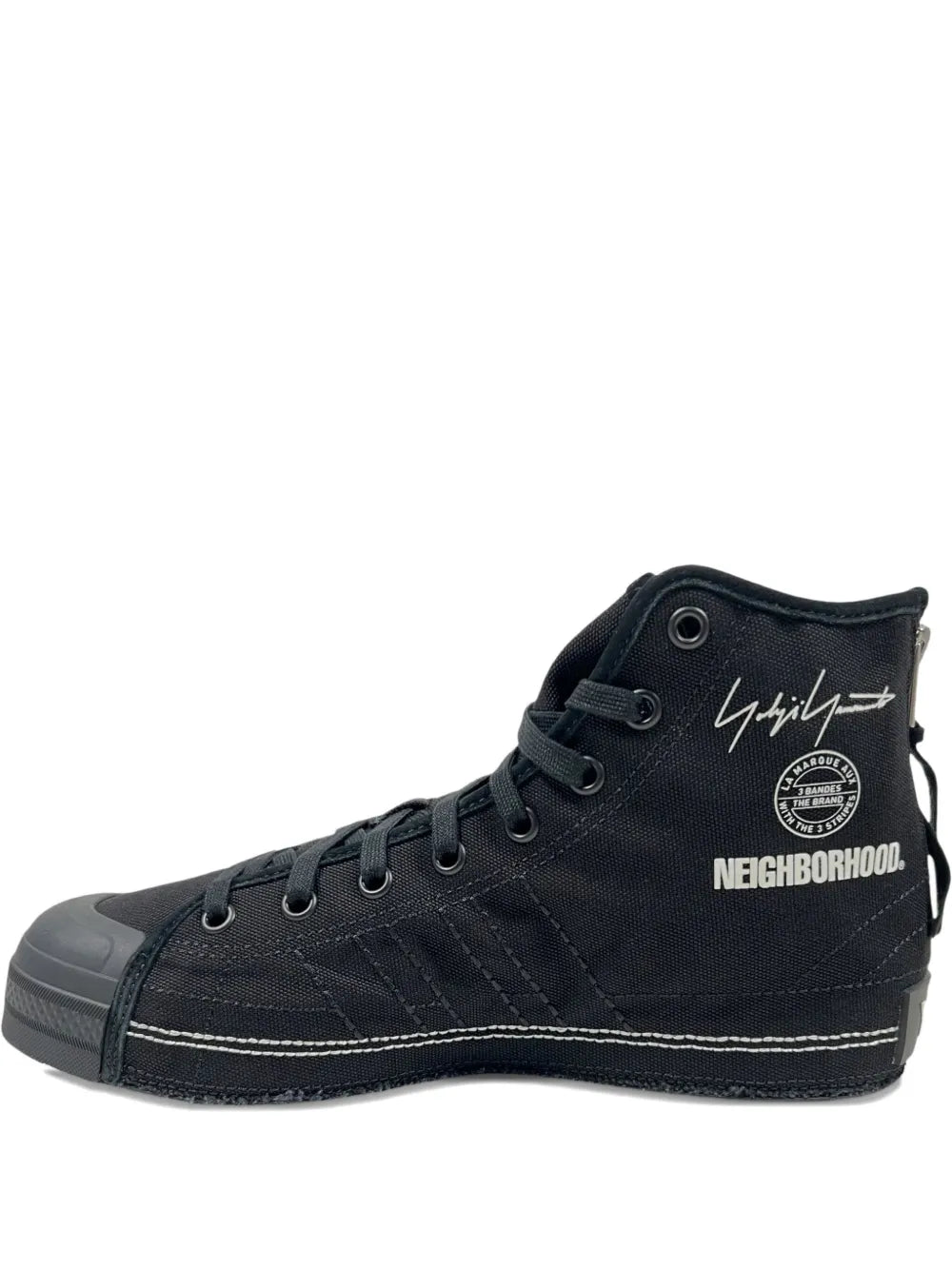 Y-3 X Neighborhood Zip-Detail — Black — Size US M 3.5 - US W 5 — Front View