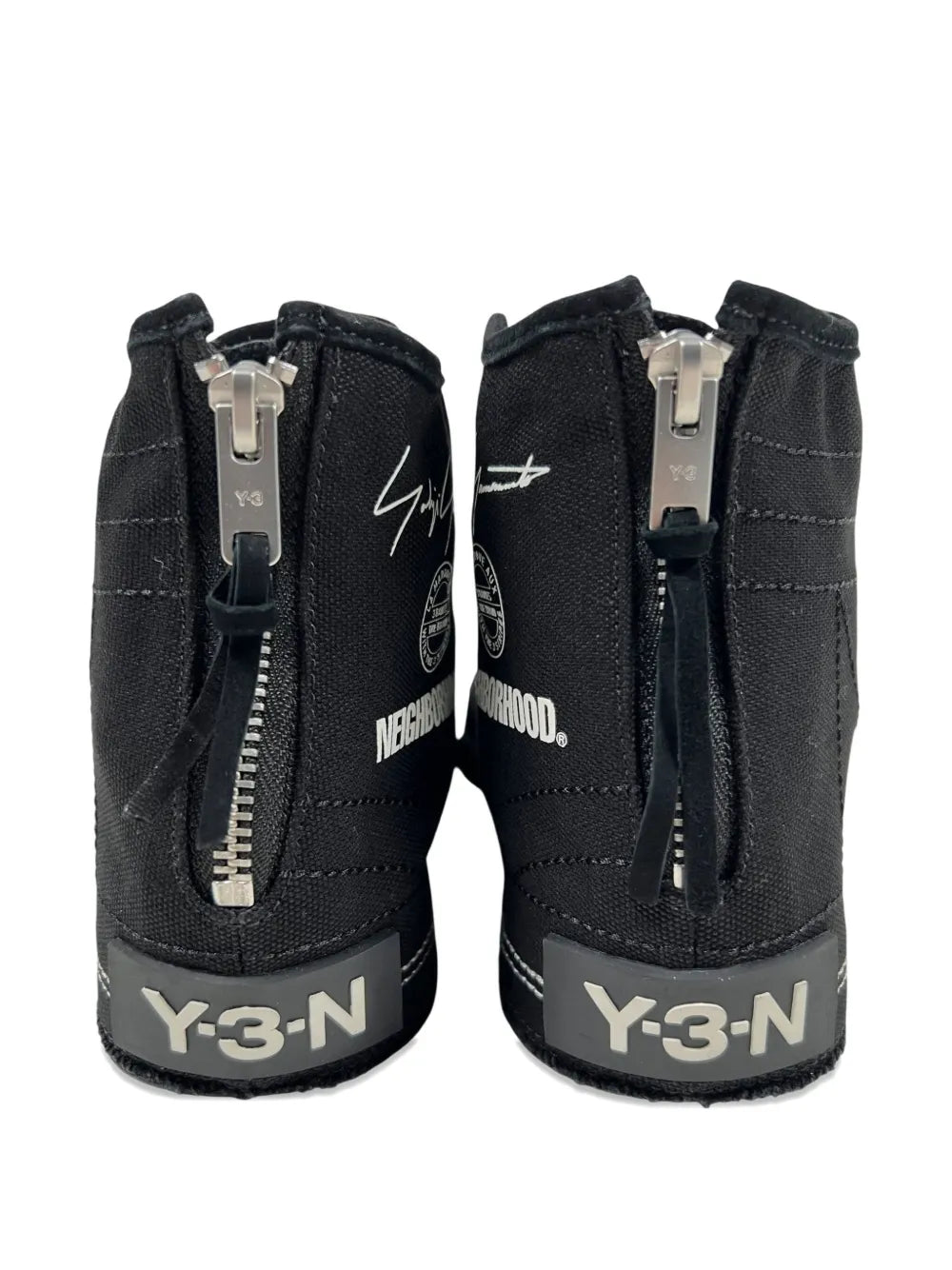 Y-3 X Neighborhood Zip-Detail — Black — Size US M 3.5 - US W 5 — Back View