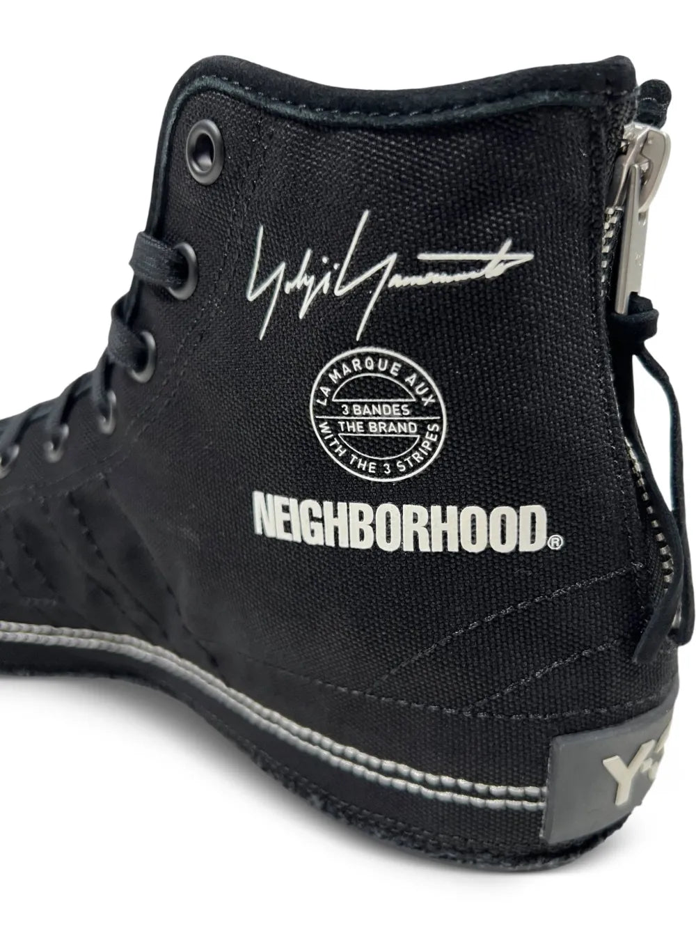 Y-3 X Neighborhood Zip-Detail — Black — Size US M 3.5 - US W 5 — Detail View