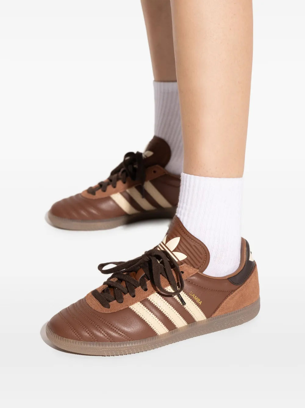 adidas Samba Jp — Brown — Size US M 3.5 - US W 5 — Detail View