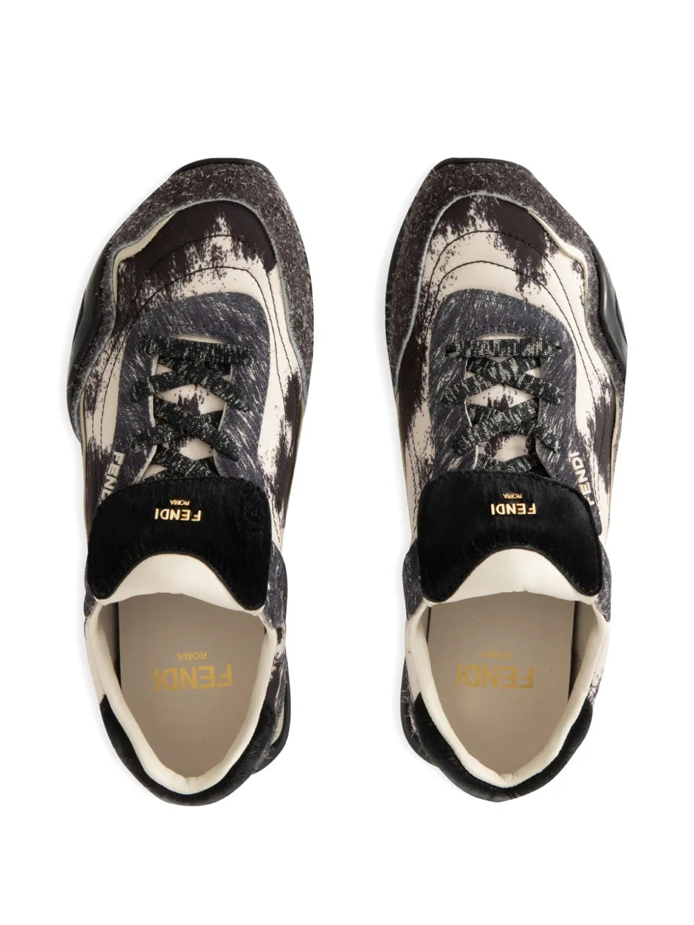 FENDI Ave-Pulse Logo — Grey — Size US M 3.5 - US W 5 — Back View
