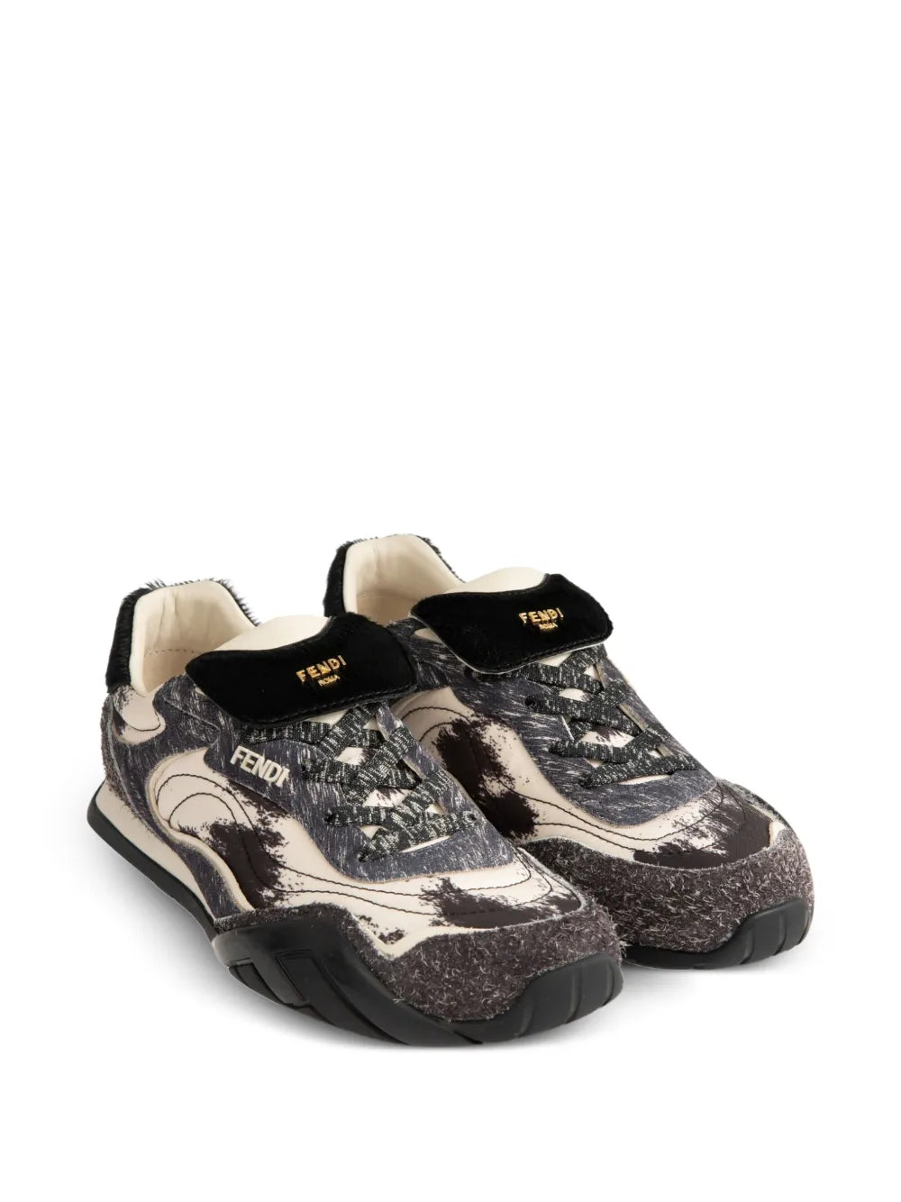 FENDI Ave-Pulse Logo — Grey — Size US M 3.5 - US W 5 — Side View