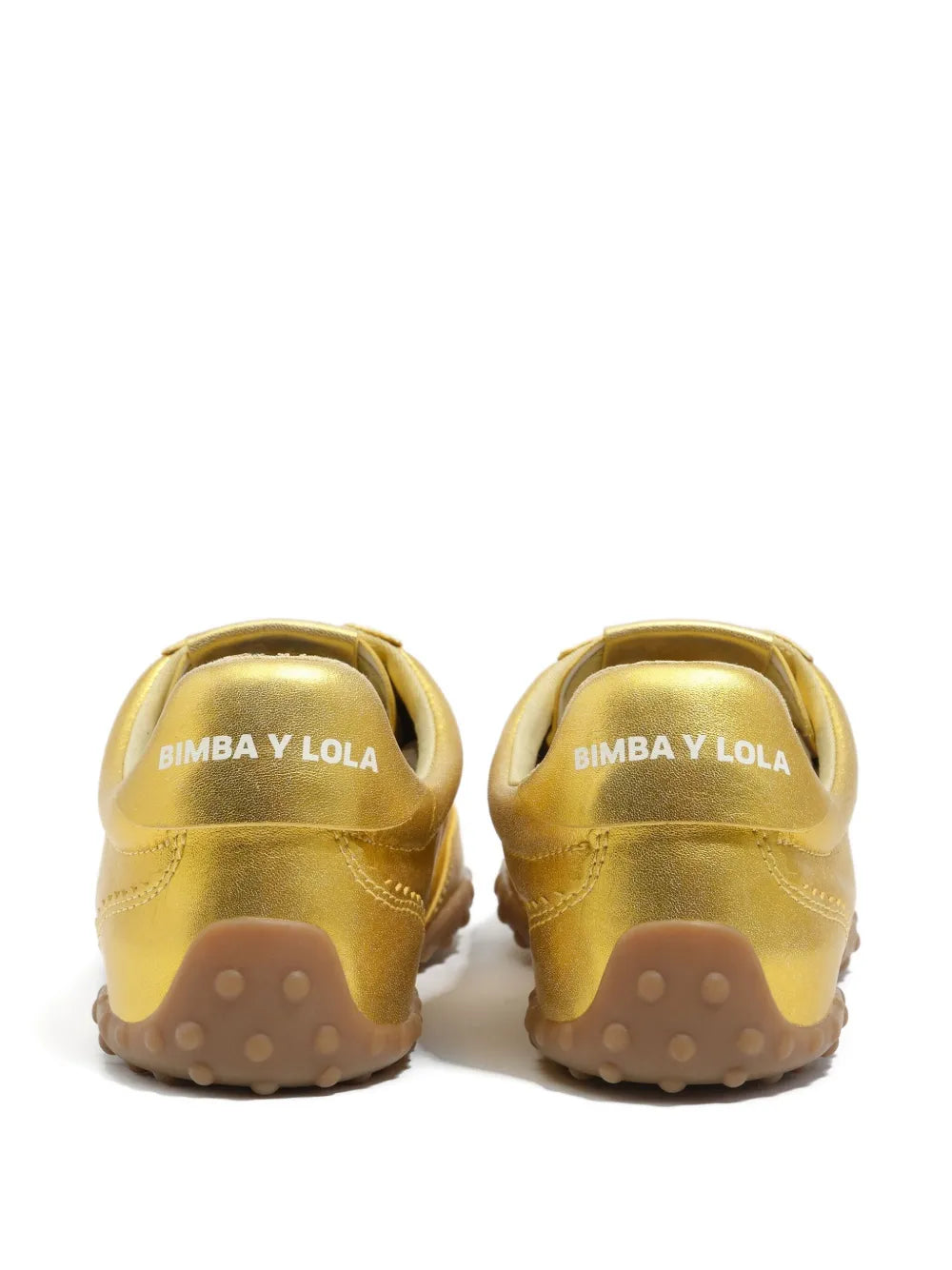 Bimba y Lola Lace-Up Metallic-Effect — Same as shown — Size US M 3.5 - US W 5 — Back View