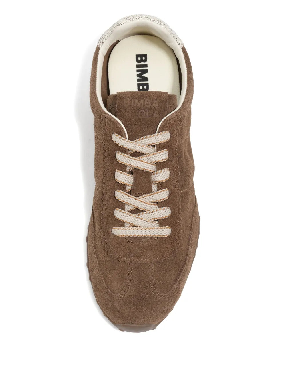 Bimba y Lola Lace-Up Panelled — Brown — Size US M 3.5 - US W 5 — Top View