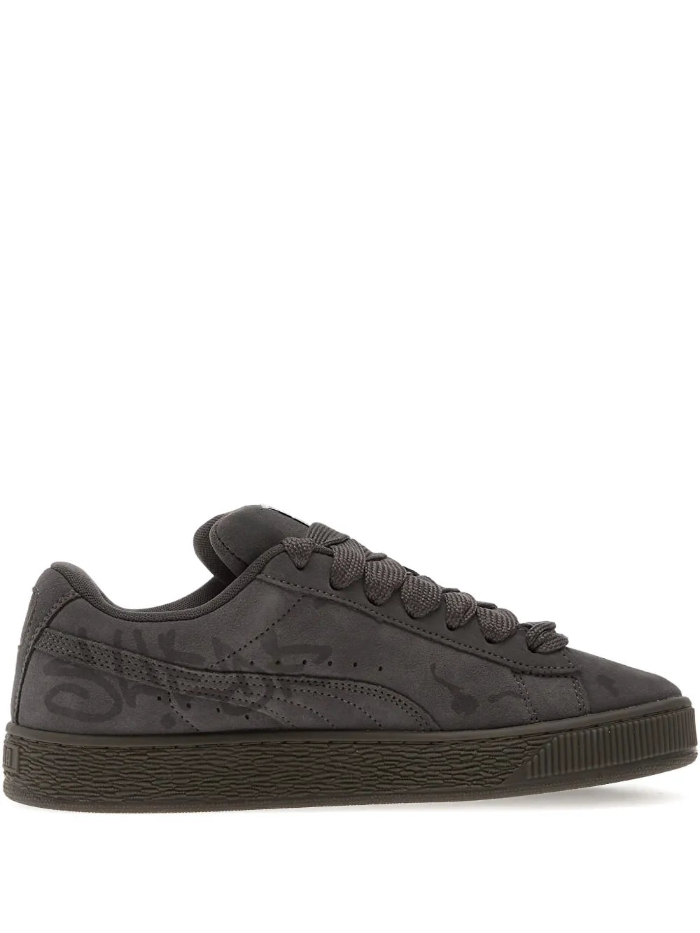 PUMA Suede Xl Splatters — Grey — Size US M 3.5 - US W 5 — Front View