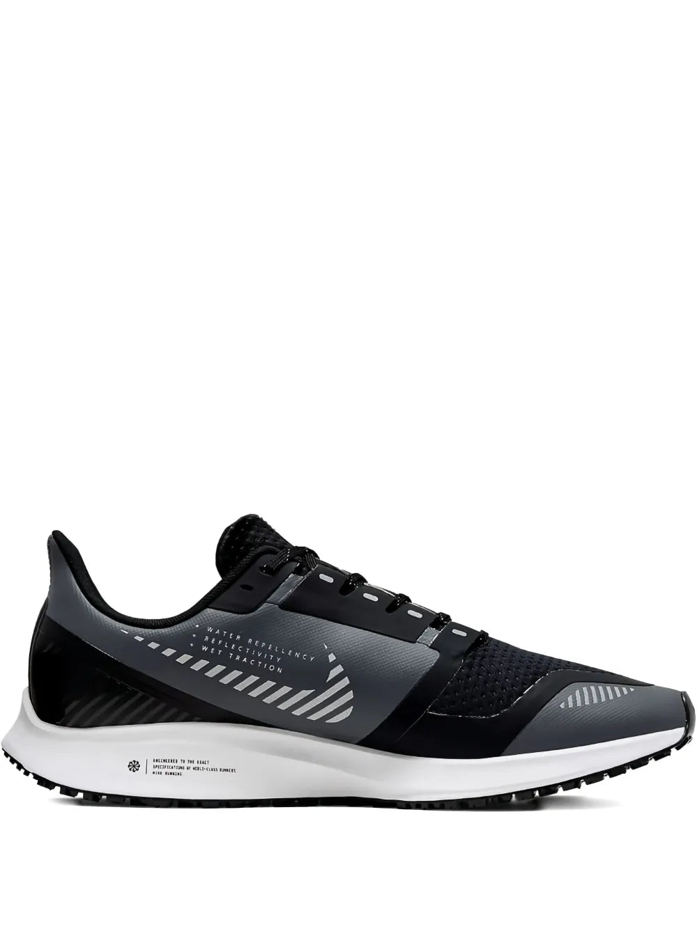 Nike Air Zoom Pegasus 36 — Black — Size US M 3.5 - US W 5 — Front View