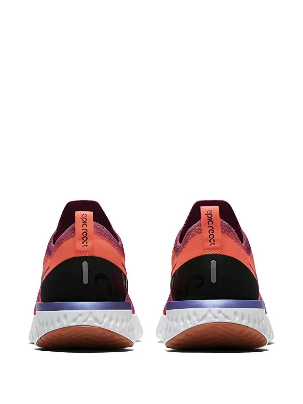 Nike Epic React Flyknit — Red — Size US M 3.5 - US W 5 — Side View