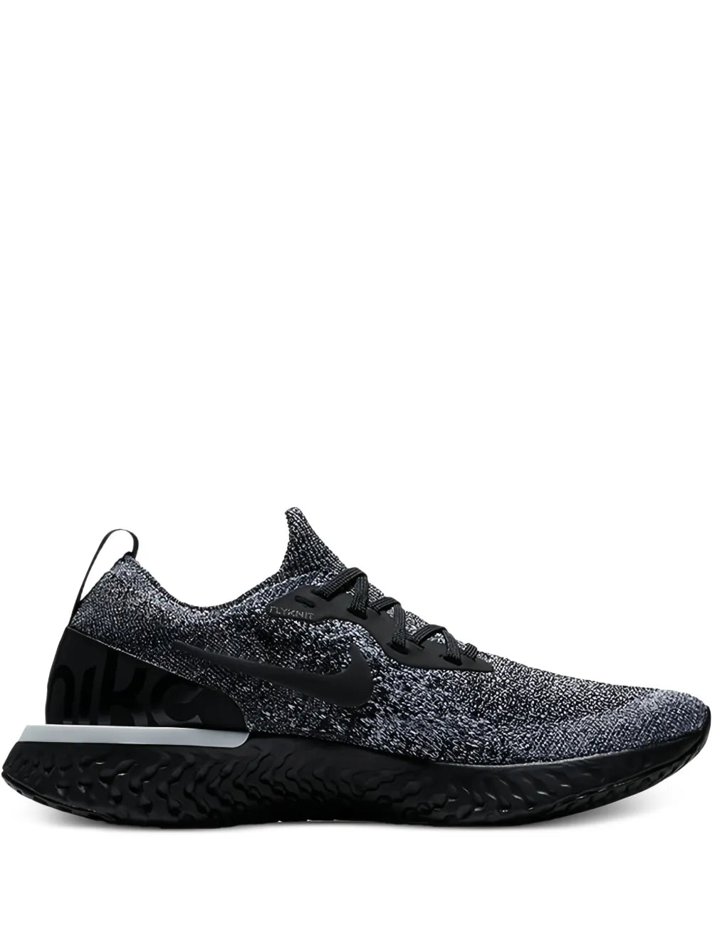 Nike Epic React Flyknit Running — Black — Size US M 3.5 - US W 5 — Front View
