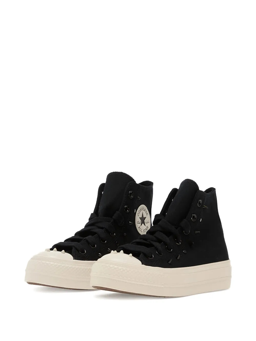 Converse Chuck Taylor All Star Lift Hi Lace-Up — Black — Size US M 3.5 - US W 5 — Side View